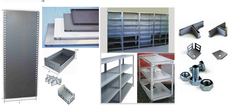 accesorios de estanterias escuadras tornillos